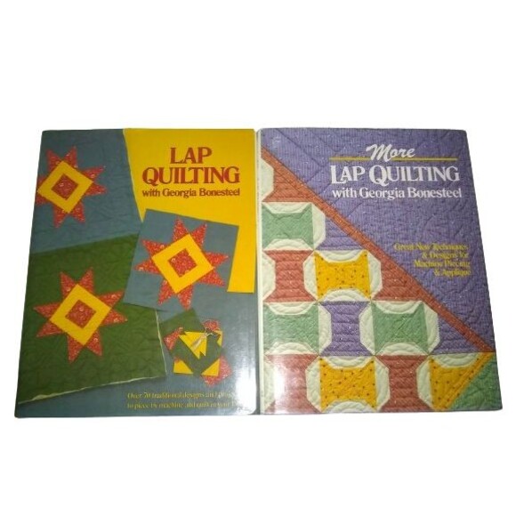 Lap Quilting and More Lap Quilting Hardcover Books By Georgia Bonesteel - Picture 1 of 4
